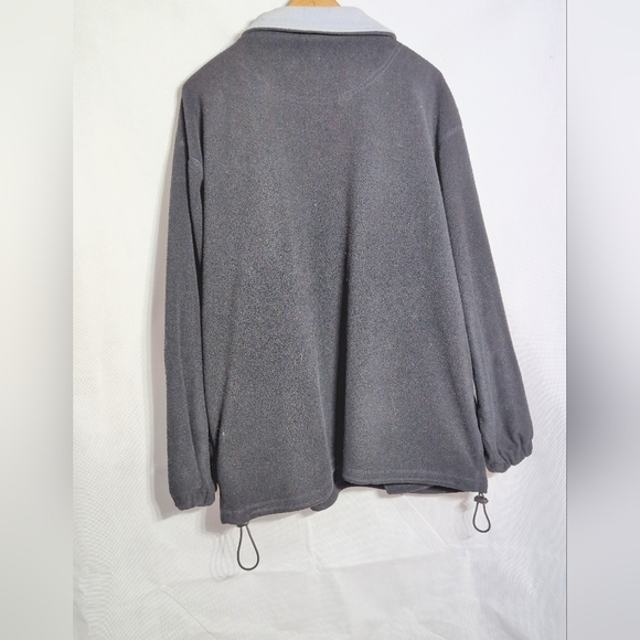 Vintage Doby Platinum Fat Albert Sz L Black Half Zip Sweatshirt - Picture 4 of 5